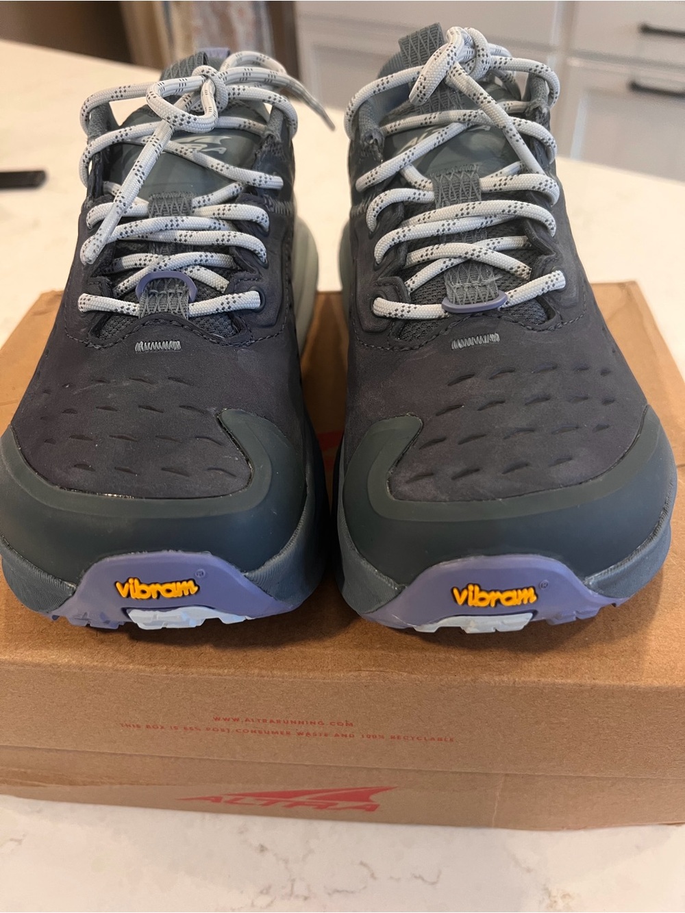 Altra Women's Gray and Light Blue Trail Sneakers